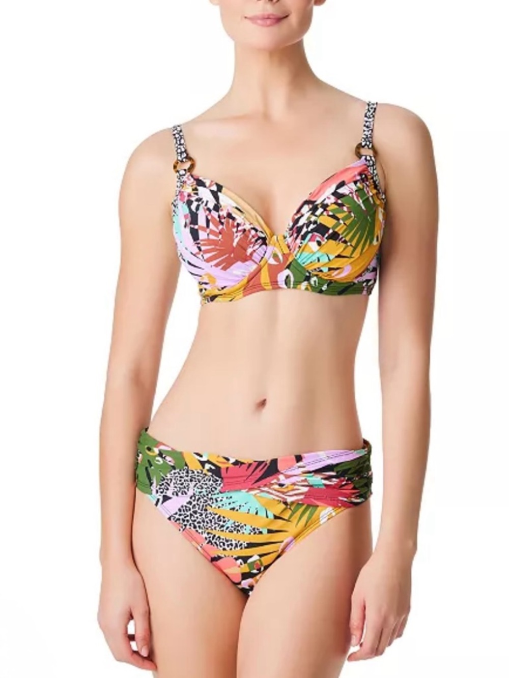 Bleu Rod Beattie NEW Lets Get Loud Bikini Top 34D & Matching Bottoms Sz 4 SET